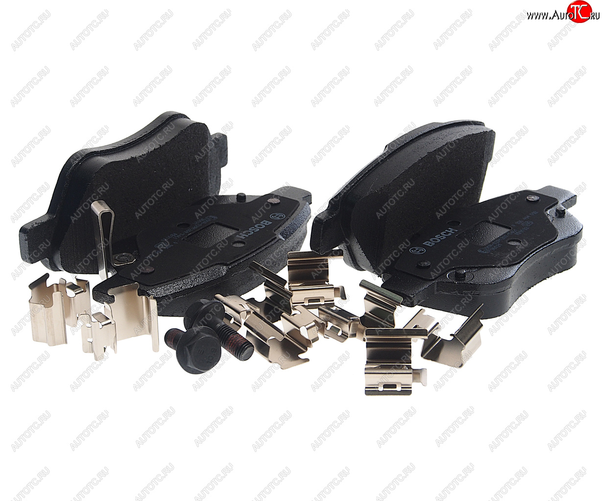 3 579 р. Колодки тормозные передние (4шт.) BOSCH Opel Corsa D дорестайлинг, хэтчбэк 3 дв. (2006-2010)  с доставкой в г. Майкоп