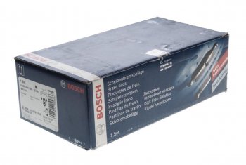 5 399 р. Колодки тормозные передние (4шт.) BOSCH Volkswagen Touareg NF дорестайлинг (2010-2014)  с доставкой в г. Майкоп. Увеличить фотографию 2