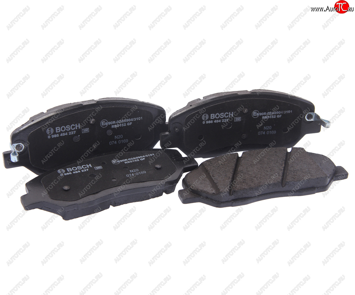 3 899 р. Колодки тормозные передние (4шт.) BOSCH Hyundai Santa Fe CM дорестайлинг (2006-2009)  с доставкой в г. Майкоп