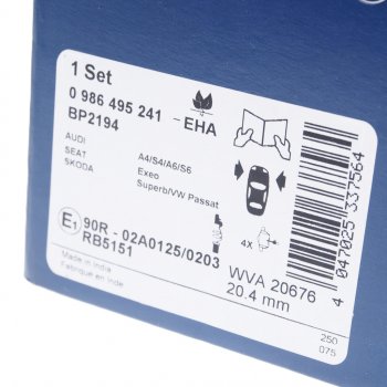 2 699 р. Колодки тормозные дисковые (4шт.) BOSCH Honda CR-V RD4,RD5,RD6,RD7,RD9  дорестайлинг (2001-2004)  с доставкой в г. Майкоп. Увеличить фотографию 3