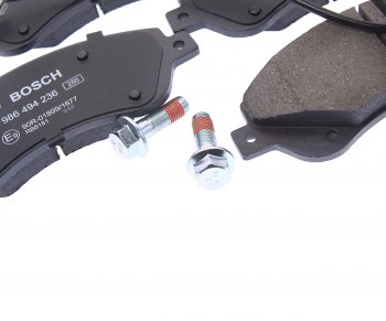 3 899 р. Колодки тормозные передние (4шт.) BOSCH Ford Transit цельнометаллический фургон (2006-2014)  с доставкой в г. Майкоп. Увеличить фотографию 2