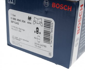 3 099 р. Колодки тормозные задние (4шт.) BOSCH Peugeot 308 T7 универсал дорестайлинг (2007-2011)  с доставкой в г. Майкоп. Увеличить фотографию 3
