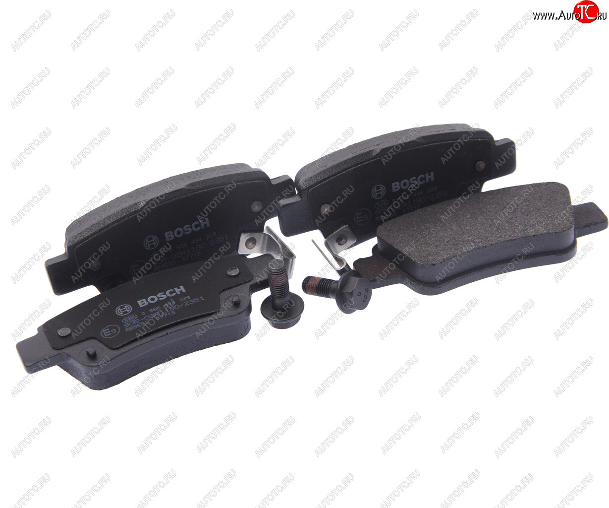 2 779 р. Колодки тормозные задние (4шт.) BOSCH Honda CR-V RE1,RE2,RE3,RE4,RE5,RE7 дорестайлинг (2007-2010)  с доставкой в г. Майкоп