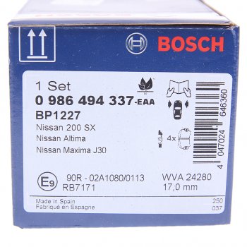 2 899 р. Колодки тормозные передние (4шт.) BOSCH Nissan Teana 1 J31 дорестайлинг (2003-2005)  с доставкой в г. Майкоп. Увеличить фотографию 4