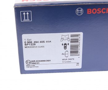 5 399 р. Колодки тормозные передние (4шт.) BOSCH Mercedes-Benz E-Class W212 рестайлинг седан (2013-2017)  с доставкой в г. Майкоп. Увеличить фотографию 4
