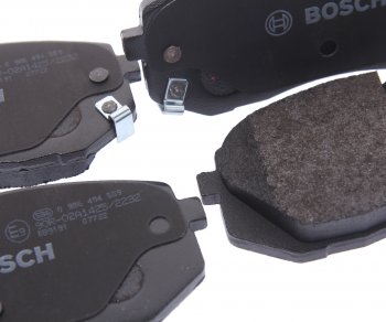 3 299 р. Колодки тормозные передние без отверстий (4шт.) BOSCH Hyundai IX35 LM рестайлинг (2013-2018)  с доставкой в г. Майкоп. Увеличить фотографию 2
