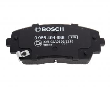 3 279 р. Колодки тормозные передние (4шт.) BOSCH KIA Picanto 2 TA хэтчбэк 5 дв. дорестайлинг (2011-2015)  с доставкой в г. Майкоп. Увеличить фотографию 4