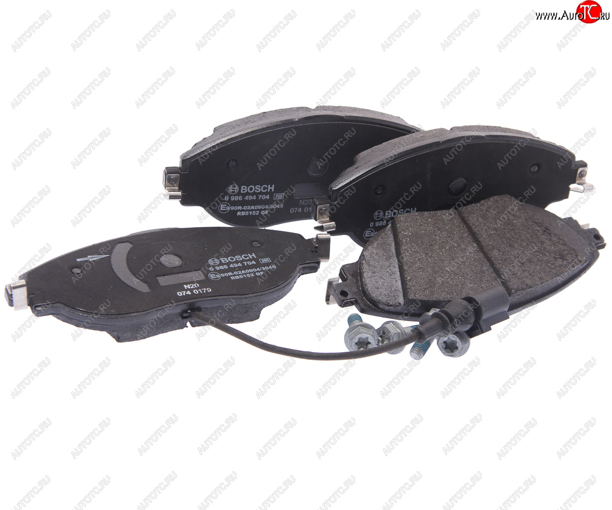 5 649 р. Колодки тормозные передние (4шт.) BOSCH Audi A3 8LA хэтчбэк 5 дв. дорестайлинг (1996-2000)  с доставкой в г. Майкоп