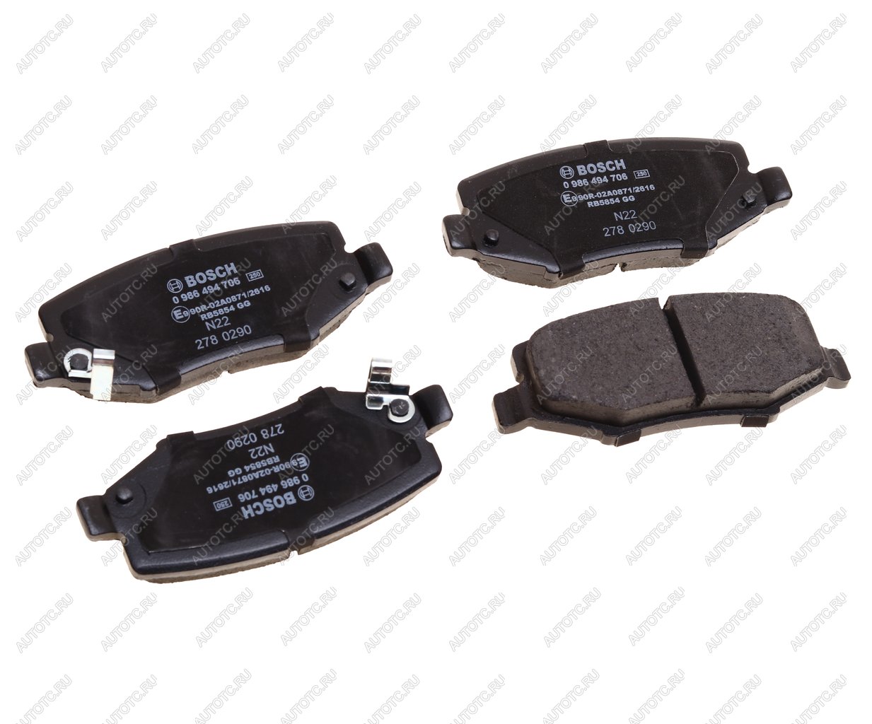 4 299 р. Колодки тормозные задние (4шт.) BOSCH Dodge Caravan (2000-2007)  с доставкой в г. Майкоп