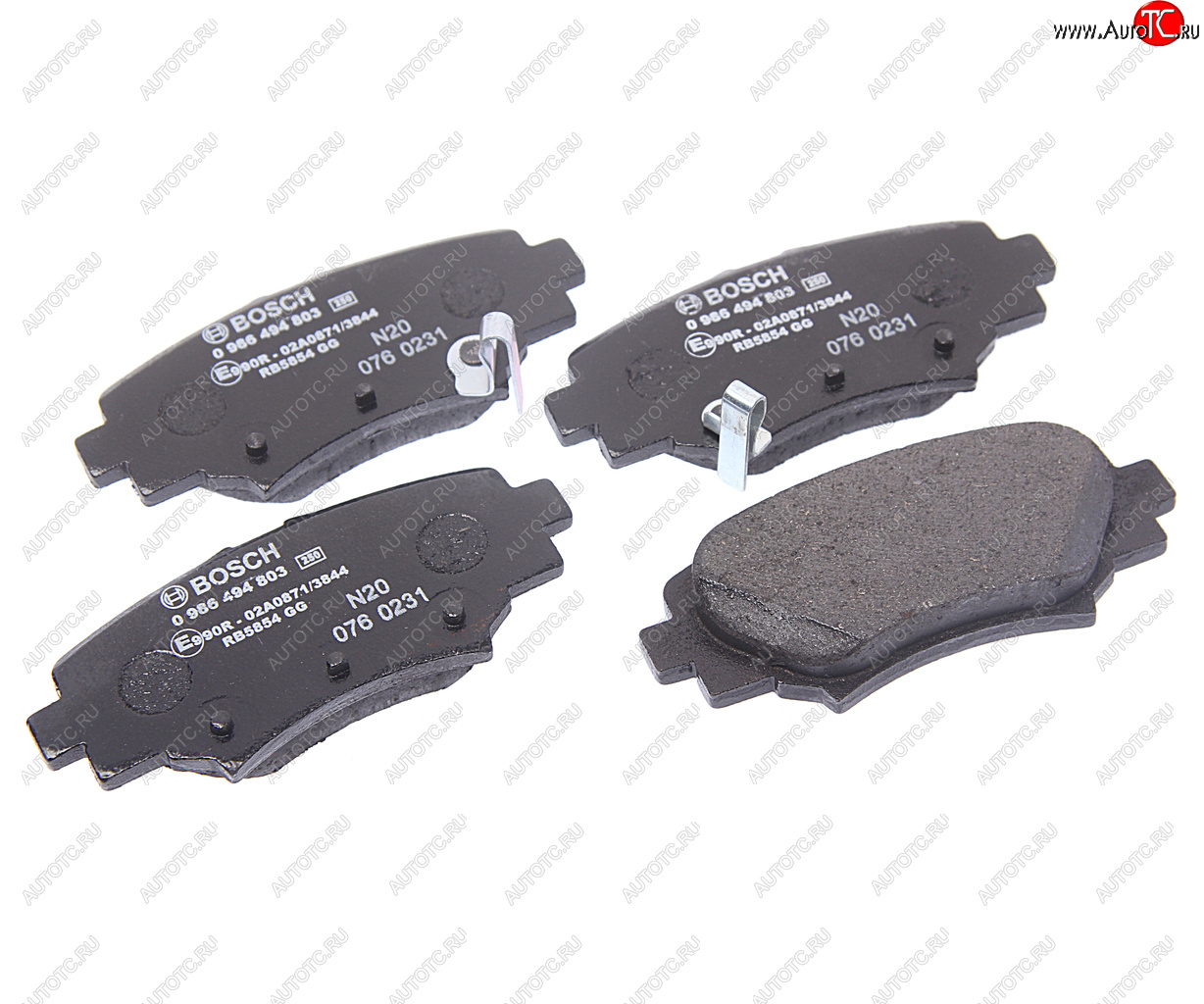 2 389 р. Колодки тормозные задние (4шт.) BOSCH Mazda 3/Axela BM дорестайлинг седан (2013-2016)  с доставкой в г. Майкоп