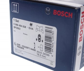 2 759 р. Колодки тормозные задние (4шт.) BOSCH KIA Sorento UM/Prime дорестайлинг (2014-2018)  с доставкой в г. Майкоп. Увеличить фотографию 3