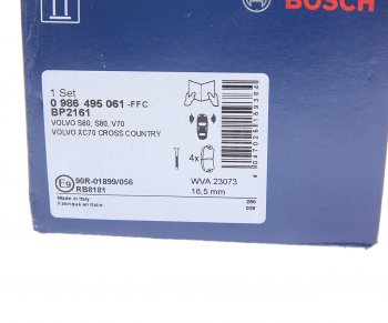 3 799 р. Колодки тормозные передние (4шт.) BOSCH Volvo XC70 (1997-2000)  с доставкой в г. Майкоп. Увеличить фотографию 4