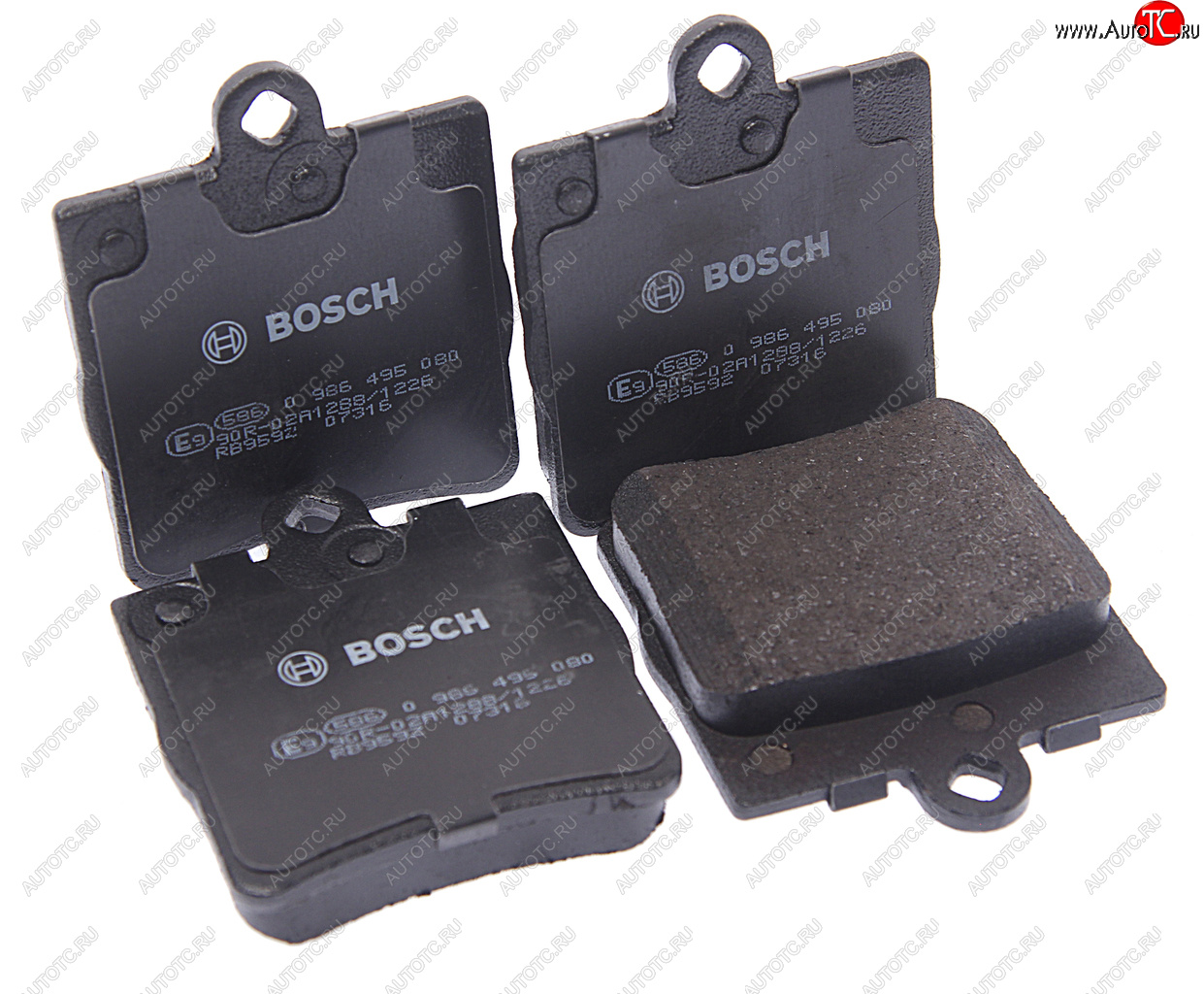 2 269 р. Колодки тормозные задние (4шт.) BOSCH Mercedes-Benz C-Class W202 дорестайлинг седан (1993-1997)  с доставкой в г. Майкоп