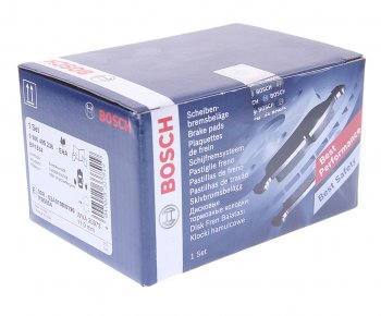 829 р. Колодки тормозные задние (4шт.) BOSCH Peugeot 206 хэтчбэк 3 дв. 2AC рестайлинг (2003-2009)  с доставкой в г. Майкоп. Увеличить фотографию 2
