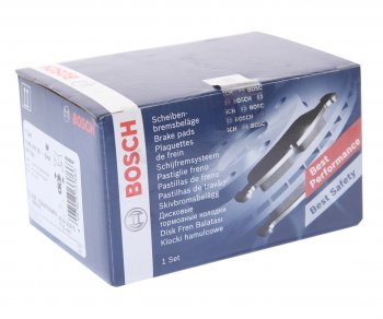 2 859 р. Колодки тормозные передние (4шт.) BOSCH BMW 1 серия E81 хэтчбэк 3 дв. рестайлинг (2007-2012)  с доставкой в г. Майкоп. Увеличить фотографию 3