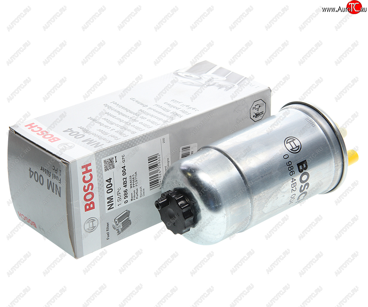 1 999 р. Фильтр топливный RENAULT Duster (10-) BOSCH BOSCH 09864b2004  с доставкой в г. Майкоп