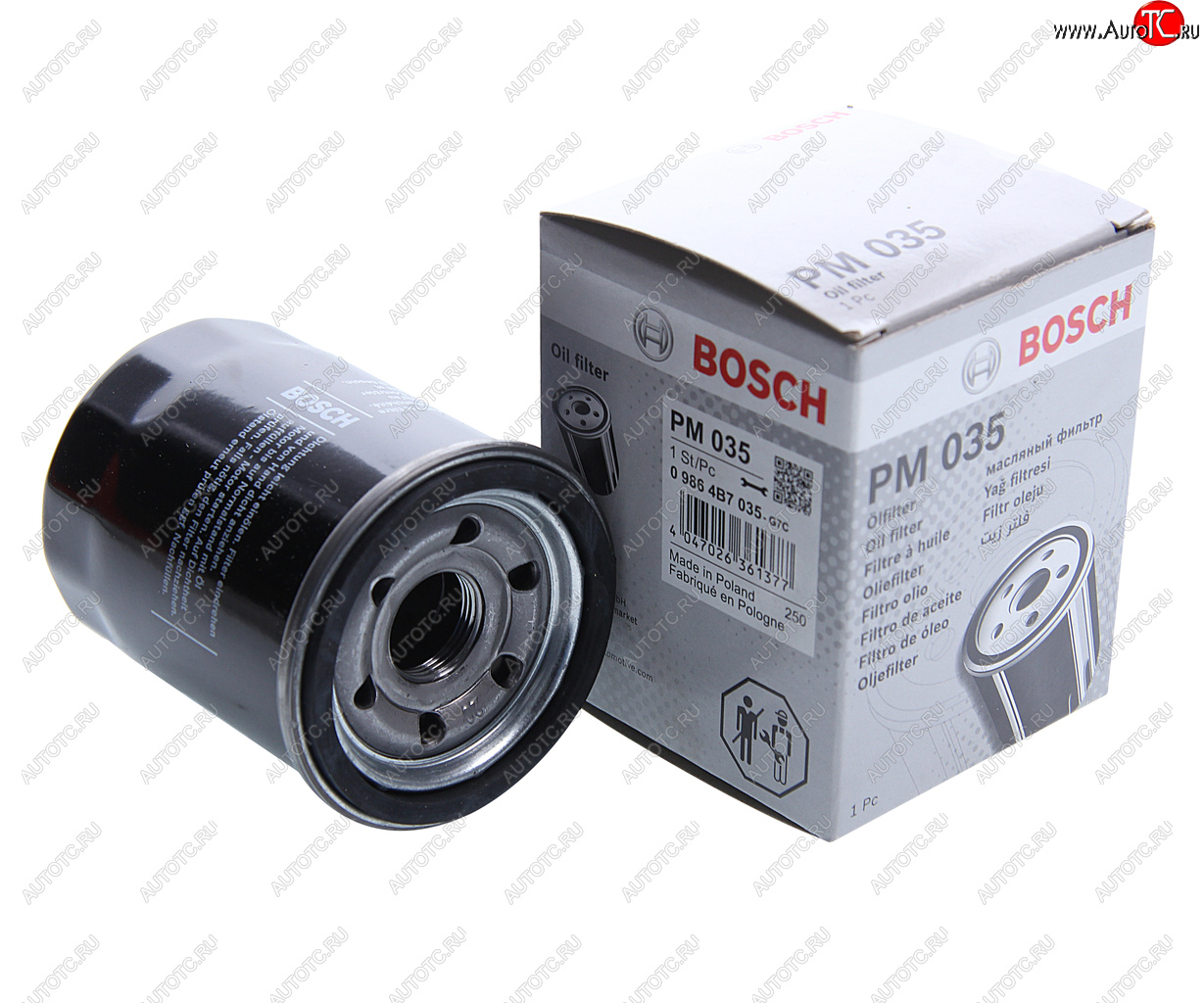 399 р. Фильтр масляный HONDA Accord (03-),CR-V (02-) (2.02.4) BOSCH BOSCH 09864b7035  с доставкой в г. Майкоп