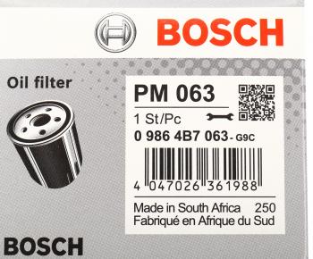 439 р. Фильтр масляный MITSUBISHI Lancer 10 (09-) (1.8) BOSCH BOSCH 09864b7063 BOSCH 09864b7063  с доставкой в г. Майкоп. Увеличить фотографию 4