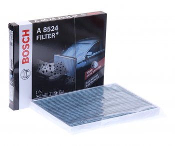 1 769 р. Фильтр воздушный салона NISSAN Qashqai (J10E),X-Trail (T31) угольный BOSCH BOSCH 0986628524  с доставкой в г. Майкоп. Увеличить фотографию 1