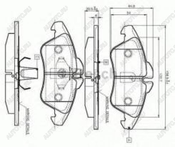 2 799 р. Колодки тормозные передние (4шт.) BOSCH Volkswagen LT 2D (1996-2006)  с доставкой в г. Майкоп