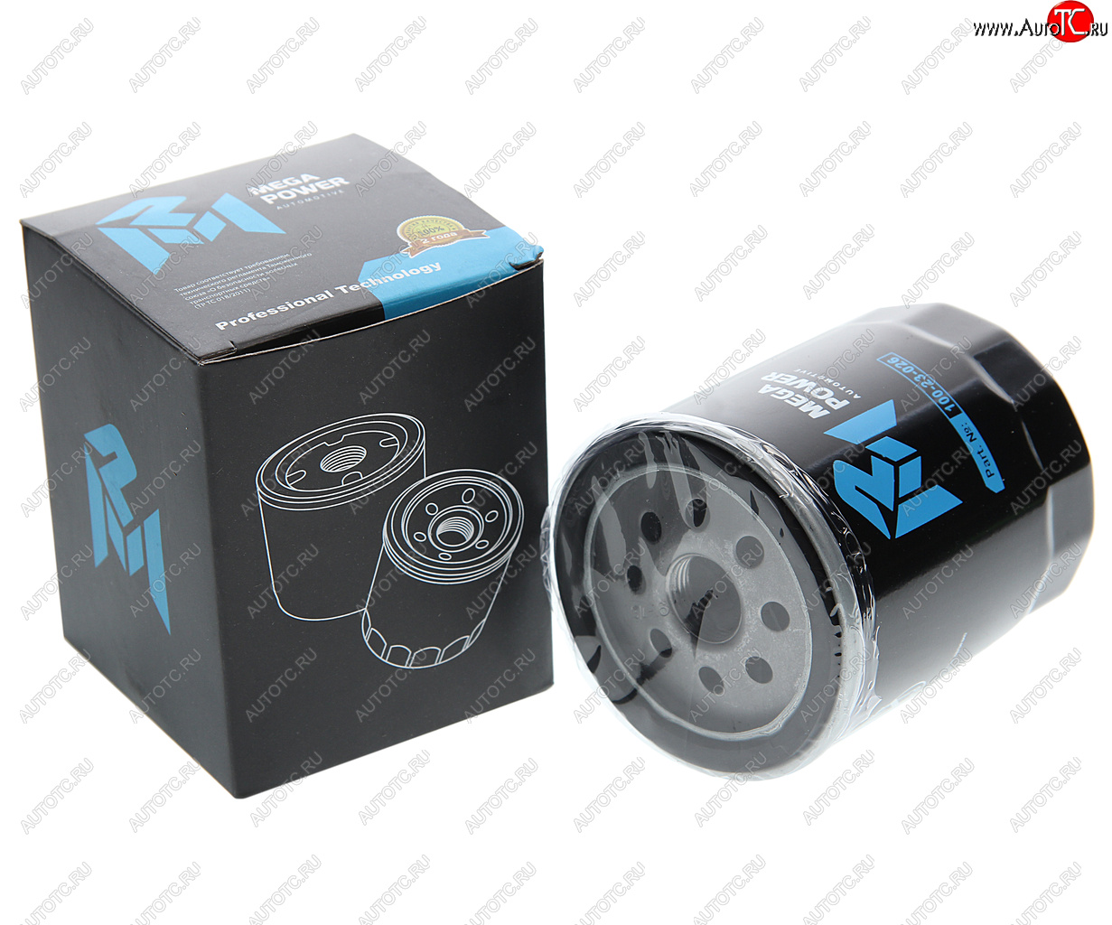 148 р. Фильтр масляный MAZDA 3,5,6 (07-) (1.82.0) MEGAPOWER MEGAPOWER 100-23-026  с доставкой в г. Майкоп