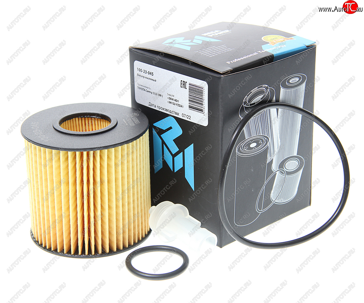 172 р. Фильтр масляный TOYOTA Camry (3.5) (09-) MEGAPOWER MEGAPOWER 100-23-045  с доставкой в г. Майкоп