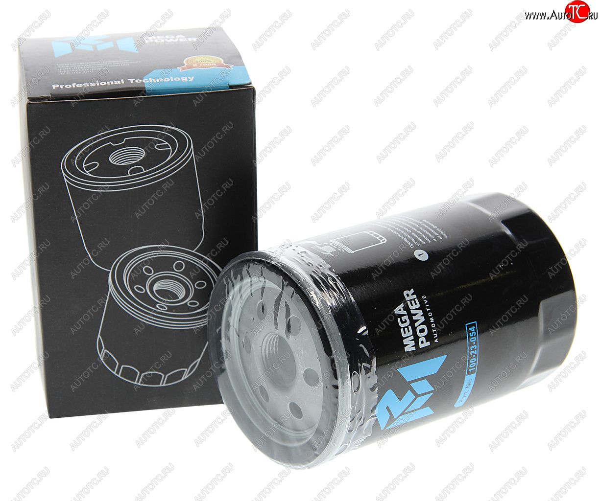 176 р. Фильтр масляный VW AUDI SEAT SKODA (90-09) MEGAPOWER MEGAPOWER 100-23-054  с доставкой в г. Майкоп