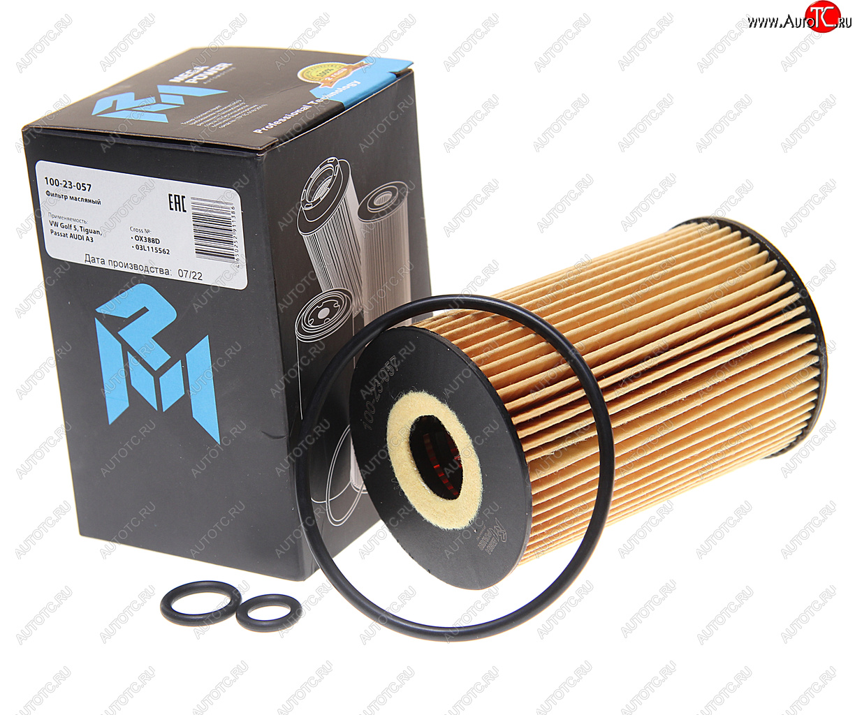 171 р. Фильтр масляный VW Golf 5,Tiguan,Passat AUDI A3 MEGAPOWER MEGAPOWER 100-23-057  с доставкой в г. Майкоп