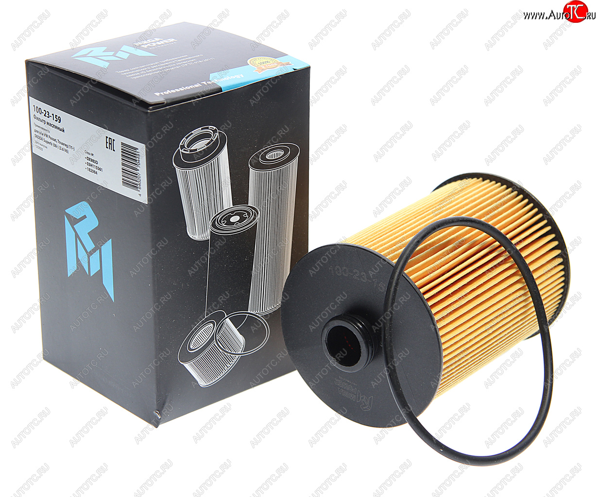 246 р. Фильтр масляный VW Passat,Touareg (11-) SKODA Superb (08-) (3.6 V6) MEGAPOWER MEGAPOWER 100-23-159  с доставкой в г. Майкоп