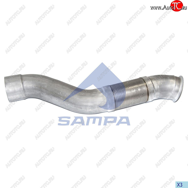 4 699 р. Труба выхлопная глушителя MERCEDES с гофрой SAMPA SAMPA 100.257  с доставкой в г. Майкоп