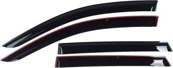 3 599 р. Комплект дефлекторов окон COMFORT CITROEN Jumper 250 (2006-2014) (черные)  с доставкой в г. Майкоп. Увеличить фотографию 2