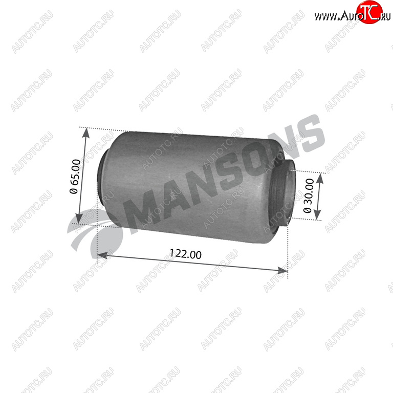 759 р. Сайлентблок SCANIA полурессоры (30x65x121.5) MANSONS MANSONS 100.504  с доставкой в г. Майкоп