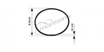 13 р. Кольцо уплотнительное VOLVO F10,FH12,FH16,FM10,FM12,NH12 компрессора MANSONS MANSONS 100.540  с доставкой в г. Майкоп. Увеличить фотографию 1