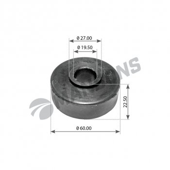 83 р. Втулка амортизатора SCANIA P,G,R,T series кабины (20x59x19) MANSONS MANSONS 100.550  с доставкой в г. Майкоп. Увеличить фотографию 1
