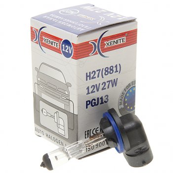 162 р. Лампа 12V H27(881) 27W PGJ13 3200К Standard XENITE XENITE 1007007  с доставкой в г. Майкоп. Увеличить фотографию 2