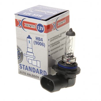 199 р. Лампа 12V HB4(9006) 55W P22d 3200К Standard XENITE XENITE 1007009  с доставкой в г. Майкоп. Увеличить фотографию 1