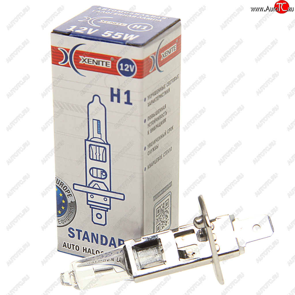 77 р. Лампа 12V H1 55W P14.5s 3200K Standard XENITE XENITE 1007010  с доставкой в г. Майкоп