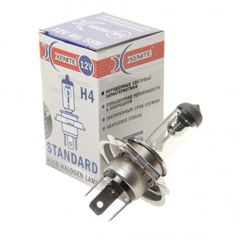 174 р. Лампа 12V H4 60/55W P43t 3200К Standard XENITE XENITE 1007013 XENITE 1007013  с доставкой в г. Майкоп. Увеличить фотографию 1