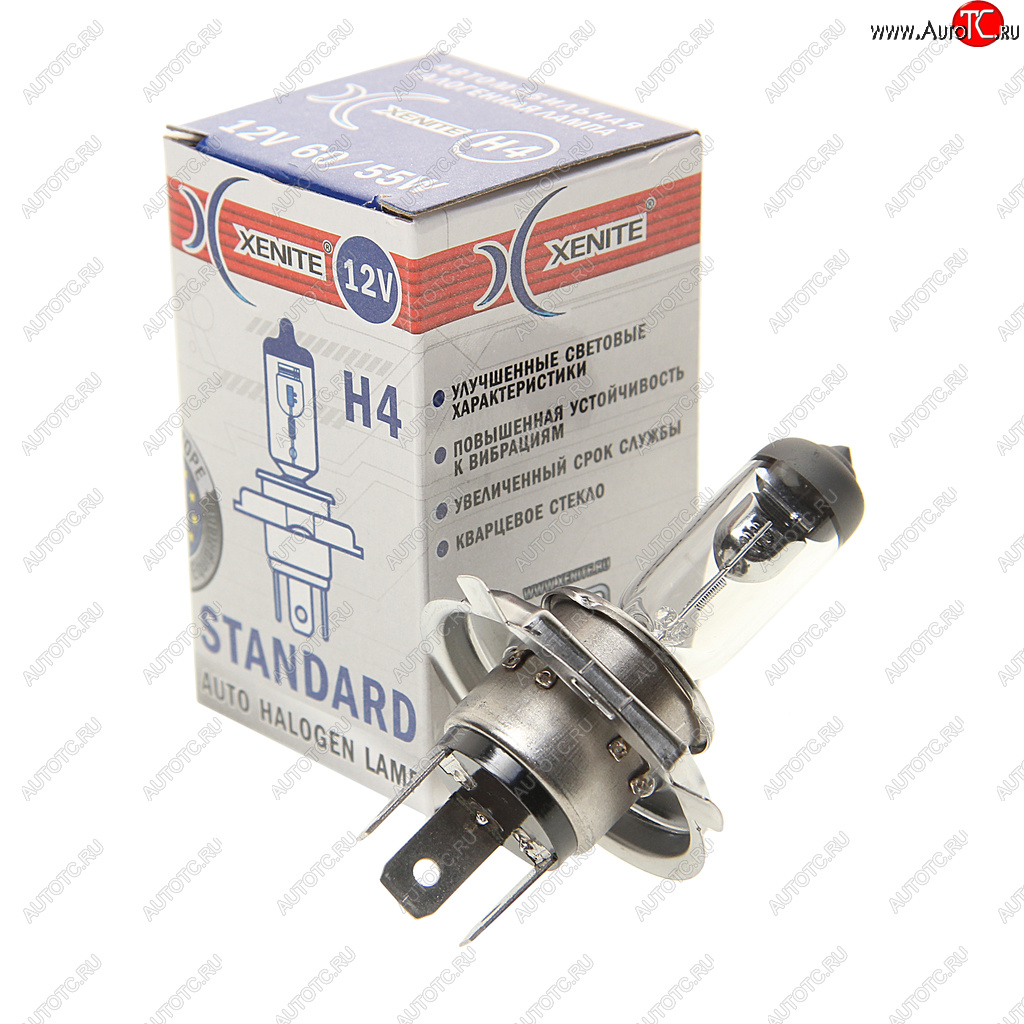 174 р. Лампа 12V H4 60/55W P43t 3200К Standard XENITE XENITE 1007013 XENITE 1007013  с доставкой в г. Майкоп