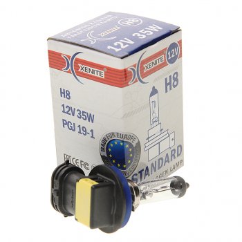 220 р. Лампа 12V H8 35W PGJ19-1 3200К Standard XENITE XENITE 1007015  с доставкой в г. Майкоп. Увеличить фотографию 2