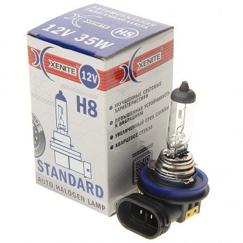 220 р. Лампа 12V H8 35W PGJ19-1 3200К Standard XENITE XENITE 1007015  с доставкой в г. Майкоп. Увеличить фотографию 1