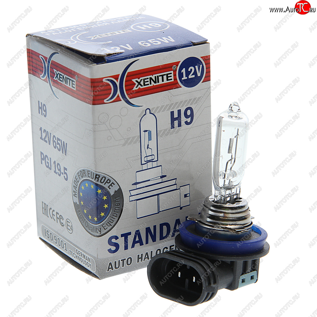 220 р. Лампа 12V H9 65W PGJ19-5 3200К Standard XENITE XENITE 1007016  с доставкой в г. Майкоп