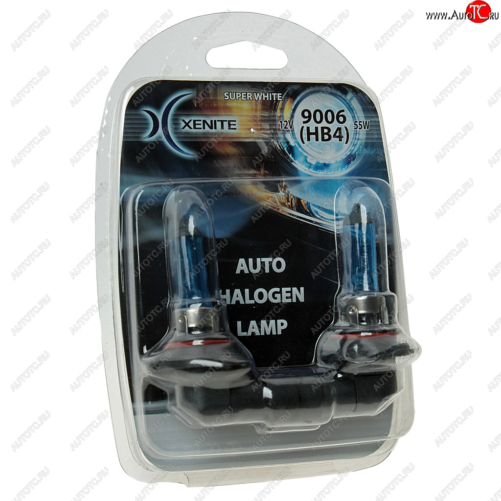 519 р. Лампа 12V HB4(9006) 55W P22d +30% 4000К блистер (2шт.) Super White XENITE XENITE 1007041  с доставкой в г. Майкоп