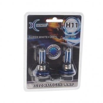 579 р. Лампа 12V H11 55W PGJ19-2 +30% 4000К блистер (2шт.) Super White XENITE XENITE 1007043  с доставкой в г. Майкоп. Увеличить фотографию 1
