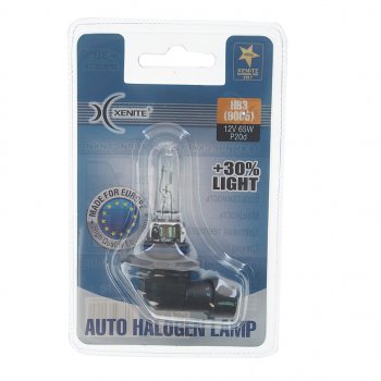 299 р. Лампа 12V HB3(9005) 65W P20d +30% 3200К блистер (1шт.) XENITE XENITE 1007084  с доставкой в г. Майкоп. Увеличить фотографию 1