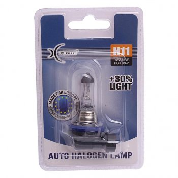 339 р. Лампа 12V H11 55W PGJ19-2 +30% 3200К блистер (1шт.) XENITE XENITE 1007087  с доставкой в г. Майкоп. Увеличить фотографию 2