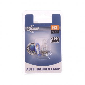 153 р. Лампа 12V H3 55W PK22s +30% 3200К блистер (1шт.) XENITE XENITE 1007088  с доставкой в г. Майкоп. Увеличить фотографию 1