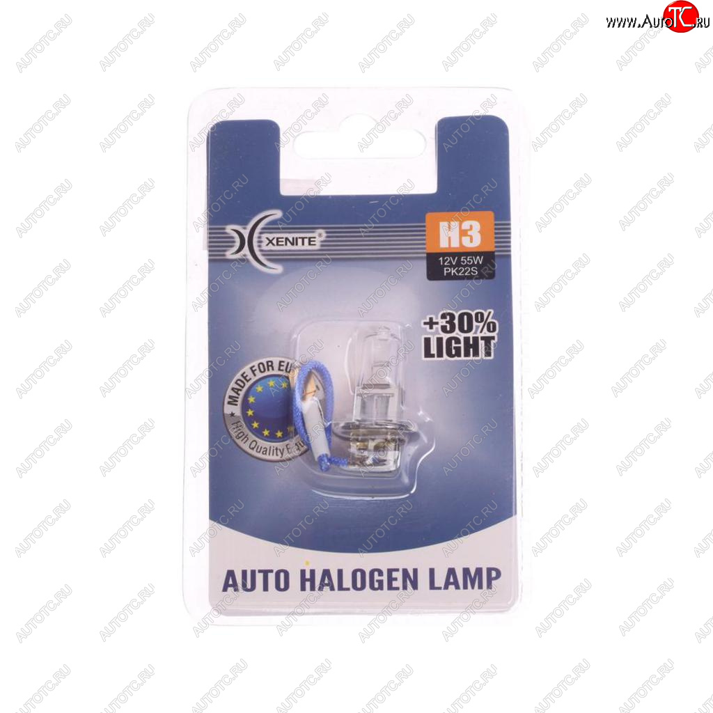 153 р. Лампа 12V H3 55W PK22s +30% 3200К блистер (1шт.) XENITE XENITE 1007088  с доставкой в г. Майкоп