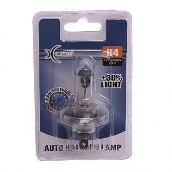 277 р. Лампа 12V H4 6055W P43t +30% 3200К блистер (1шт.) XENITE XENITE 1007089  с доставкой в г. Майкоп. Увеличить фотографию 2