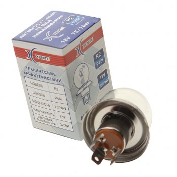 85 р. Лампа 12V R2 7570W P45t 3200К Standard XENITE XENITE 1007096  с доставкой в г. Майкоп. Увеличить фотографию 2
